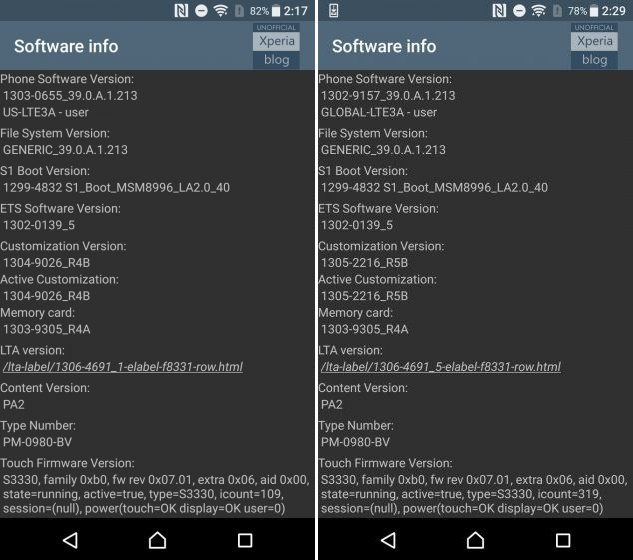 sony-xperia-xz-firmware-details