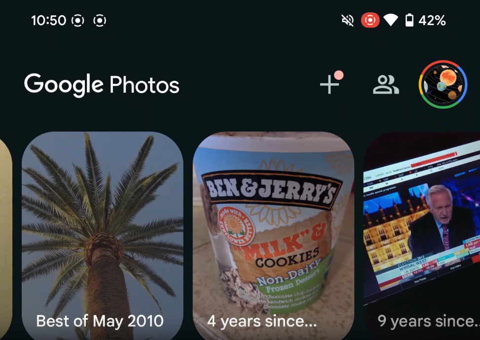 google photos carousel android